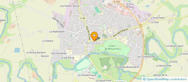 localisation de l'entreprise BEAUPREAU TACOS à BEAUPREAU-EN-MAUGES