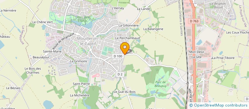 localisation de l'entreprise BEAUPUY AUTO  MOUILLERON-LE-CAPTIF