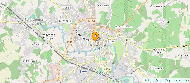 localisation de l'entreprise BEAURAIN FRERES  JONZAC