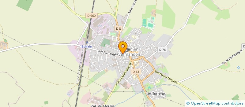 localisation de l'entreprise BEAURAIN OPTICIEN à BOHAIN-EN-VERMANDOIS