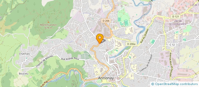 localisation de l'entreprise BEAUREGARD à ANNONAY