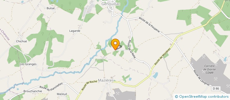 localisation de l'entreprise BEAUREGARD  TERRES-DE-HAUTE-CHARENTE