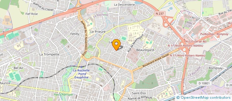 localisation de l'entreprise BEAUREGARD SERVICES SARL à LA ROCHELLE