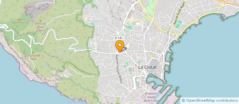 localisation de l'entreprise BEAURIVAGE  LA CIOTAT