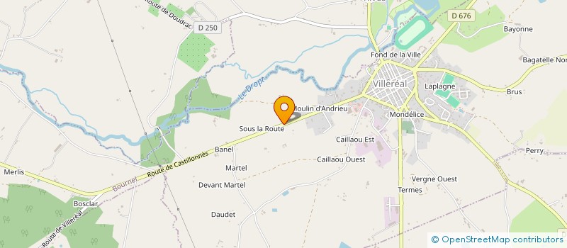 localisation de l'entreprise BEAUSEJOUR  VILLEREAL