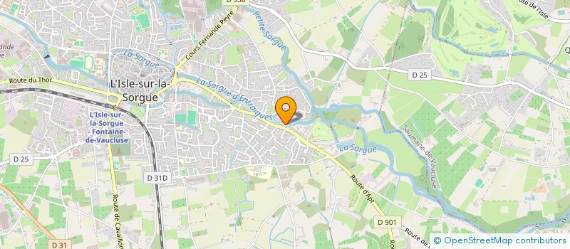 localisation de l'entreprise BEAUSEJOUR  L'ISLE-SUR-LA-SORGUE