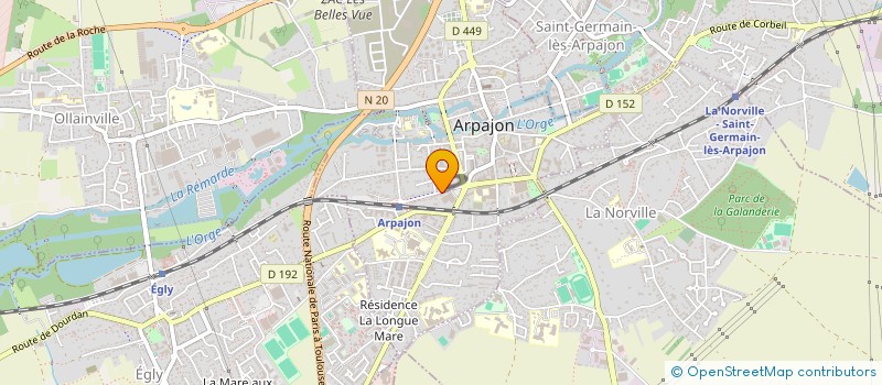 localisation de l'entreprise BEAUSEJOUR AUTO à ARPAJON