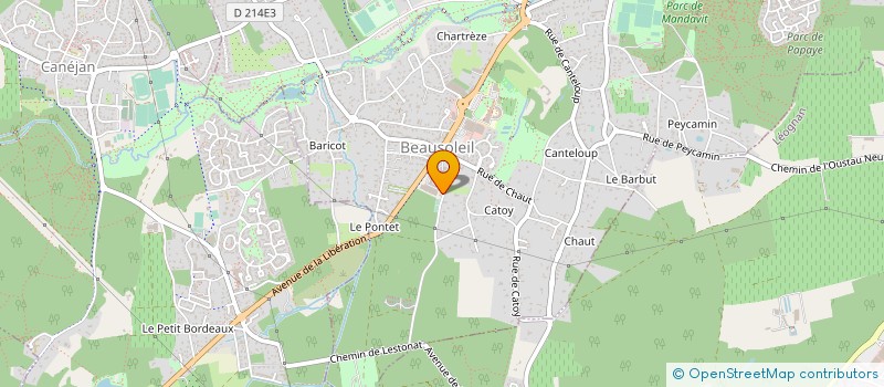 localisation de l'entreprise BEAUSOLEIL à GRADIGNAN