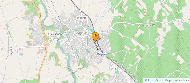 localisation de l'entreprise BEAUSOLEIL à MAGALAS