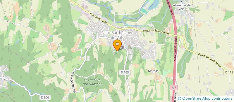 localisation de l'entreprise BEAUSOLEIL  SAINT-BARTHELEMY-DE-VALS