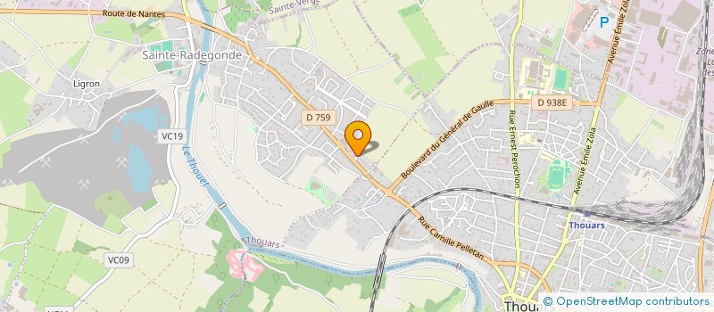 localisation de l'entreprise BEAUSOLEIL  THOUARS