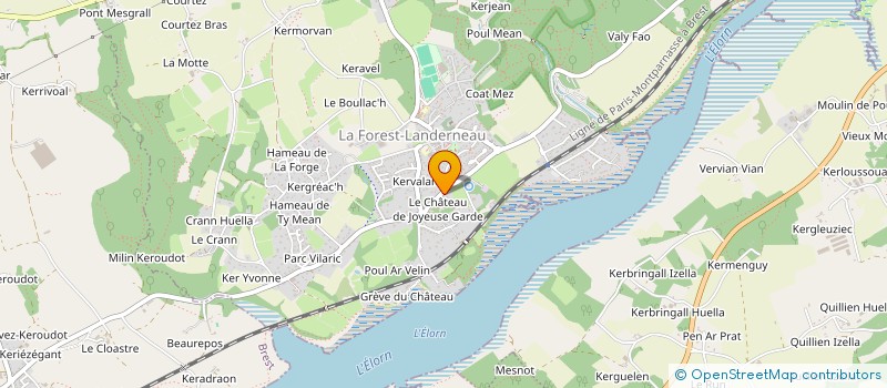 localisation de l'entreprise BEAUSOLEIL  LA FOREST-LANDERNEAU