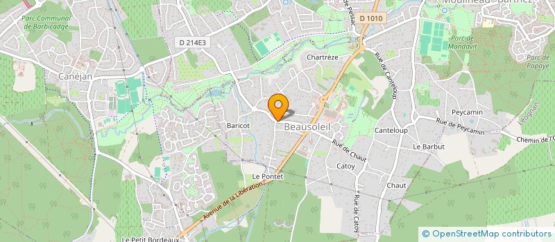 localisation de l'entreprise BEAUSOLEIL  GRADIGNAN