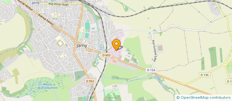 localisation de l'entreprise BEAUSOLEIL CONTROLE  JARNY