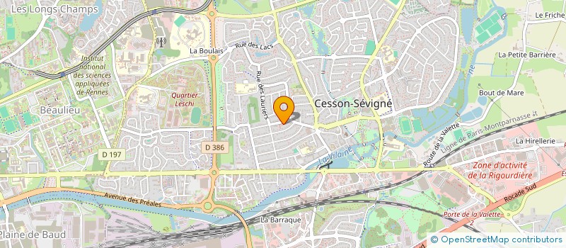 localisation de l'entreprise BEAUSOLEIL PRESSE à CESSON-SEVIGNE