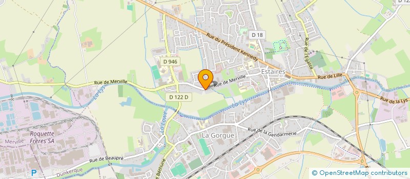 localisation de l'entreprise BEAUSSART  ESTAIRES