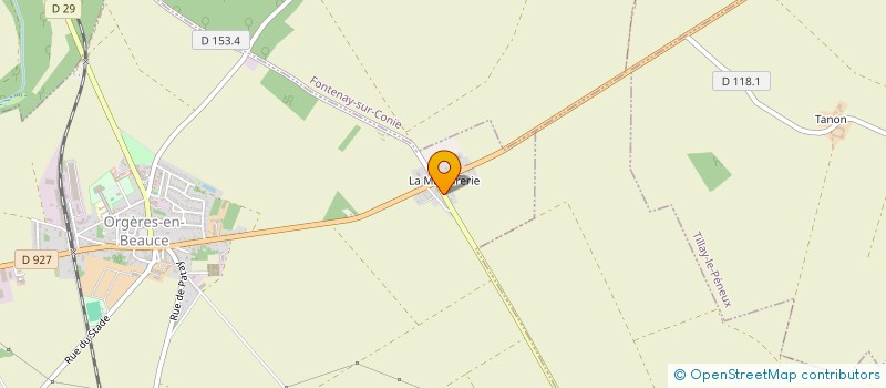 localisation de l'entreprise BEAUTE 2.0 à ORGERES-EN-BEAUCE