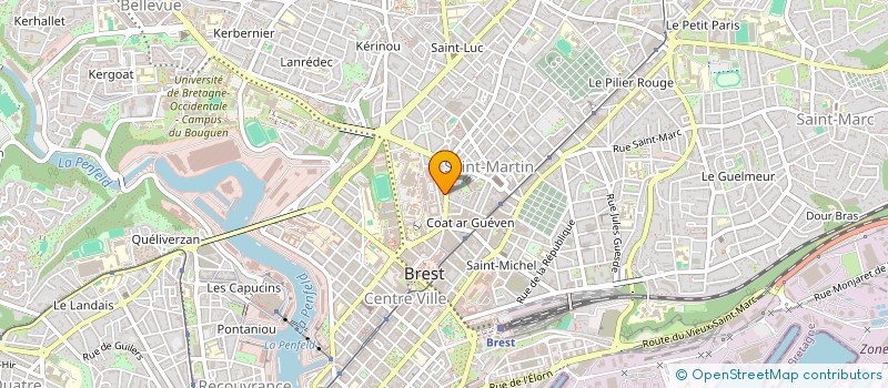 localisation de l'entreprise BEAUTE 29 à BREST