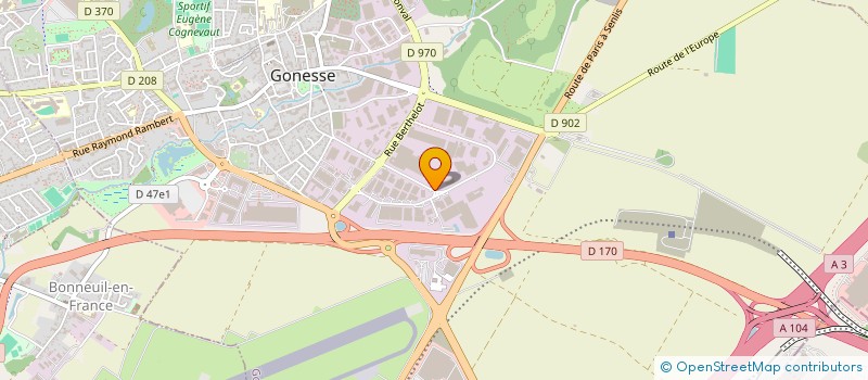 localisation de l'entreprise BEAUTE  GONESSE