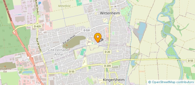 localisation de l'entreprise BEAUTE AU POIL  WITTENHEIM