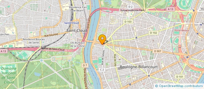 localisation de l'entreprise BEAUTE BAR à BOULOGNE-BILLANCOURT