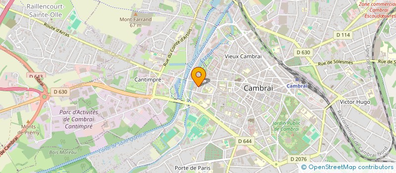 localisation de l'entreprise BEAUTE BIEN ETRE à CAMBRAI