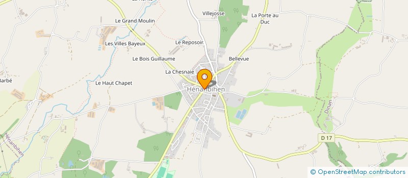 localisation de l'entreprise BEAUTE BIEN ETRE DIFFUSION  HENANBIHEN