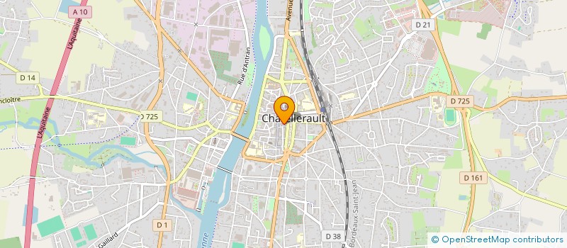 localisation de l'entreprise BEAUTE BIO à CHATELLERAULT
