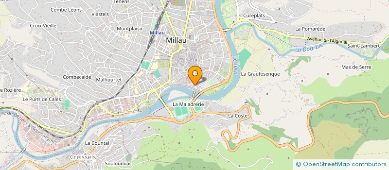 localisation de l'entreprise BEAUTE CHRISTINE à MILLAU