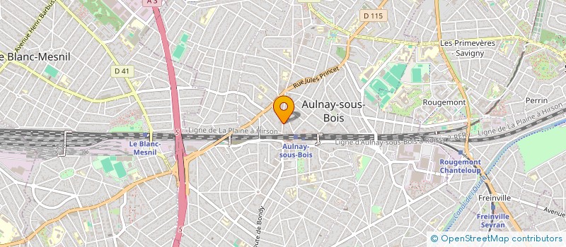 localisation de l'entreprise BEAUTE COIFFURE à AULNAY-SOUS-BOIS