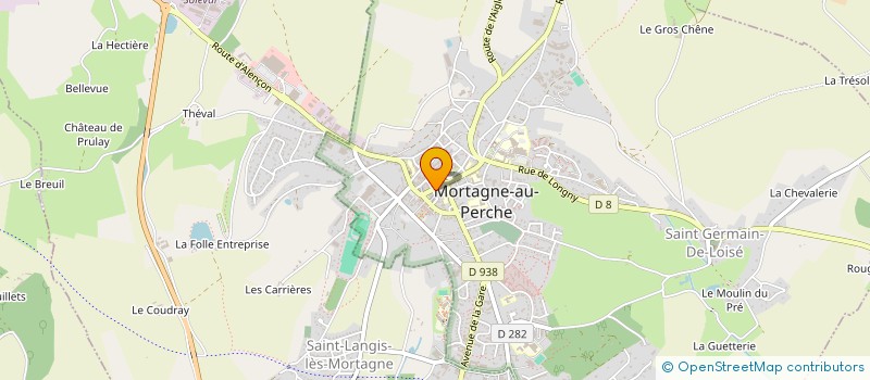 localisation de l'entreprise BEAUTE D'ANGE à MORTAGNE-AU-PERCHE