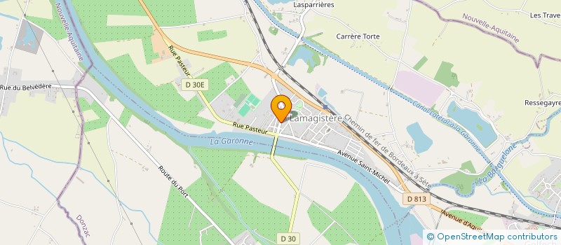 localisation de l'entreprise BEAUTE D'ETOILES  LAMAGISTERE