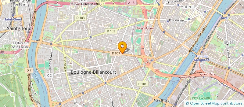 localisation de l'entreprise BEAUTE DE LA REINE à BOULOGNE-BILLANCOURT