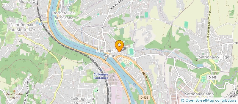 localisation de l'entreprise BEAUTE DERMO ESTHETIQUE  FONTAINES-SUR-SAONE