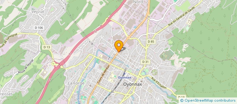 localisation de l'entreprise BEAUTE DETENTE à OYONNAX