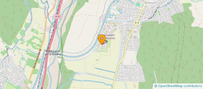 localisation de l'entreprise BEAUTE EN DOUCEUR  ORAISON