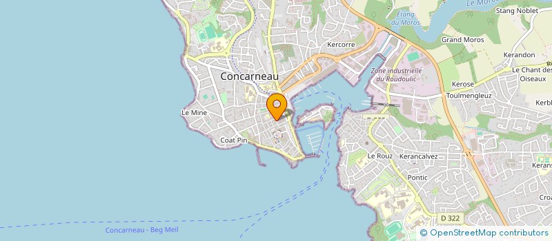 localisation de l'entreprise BEAUTE ET PARFUMS à CONCARNEAU