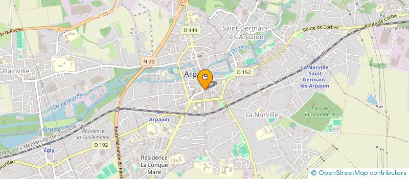 localisation de l'entreprise BEAUTE EVASION  ORVEAU