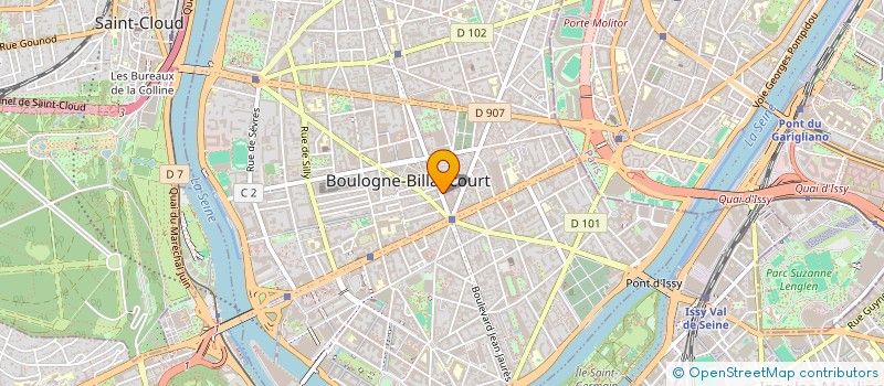 localisation de l'entreprise BEAUTE INSTITUT PRODUITS à BOULOGNE-BILLANCOURT