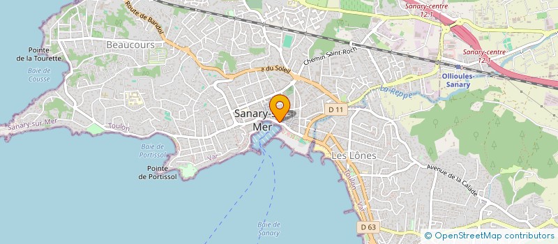 localisation de l'entreprise BEAUTE JEUNESSE à SANARY-SUR-MER