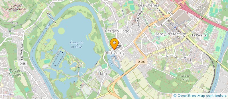 localisation de l'entreprise BEAUTE MARINE à CERGY
