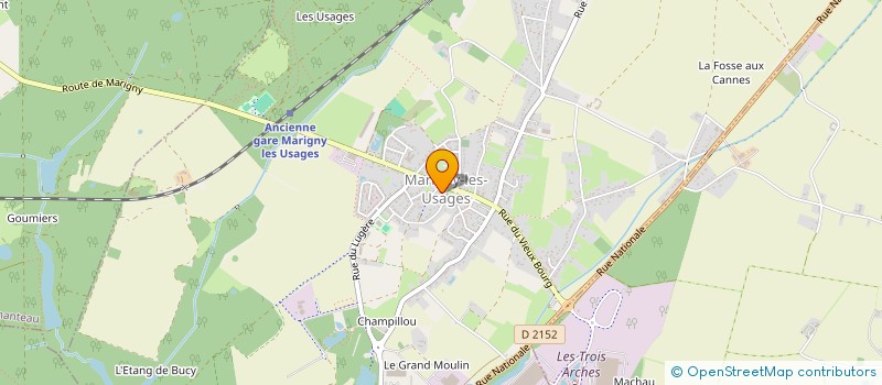 localisation de l'entreprise BEAUTE MARINE à MARIGNY-LES-USAGES