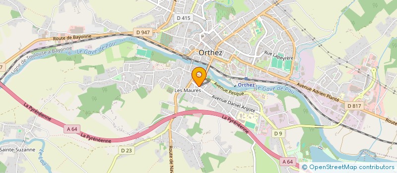 localisation de l'entreprise BEAUTE NAT'URELLE à ORTHEZ