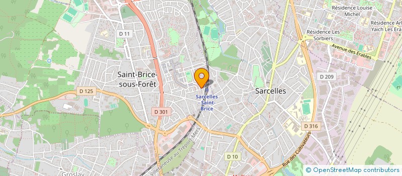 localisation de l'entreprise BEAUTE PAILLETEE à SAINT-BRICE-SOUS-FORET