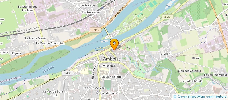 localisation de l'entreprise BEAUTE-PARFUMS à AMBOISE