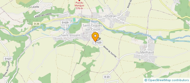 localisation de l'entreprise BEAUTE POUR SOI à SAINT-CIRGUES-SUR-COUZE