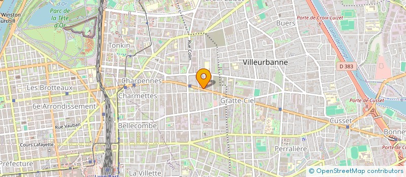 localisation de l'entreprise BEAUTE ZOLA  VILLEURBANNE