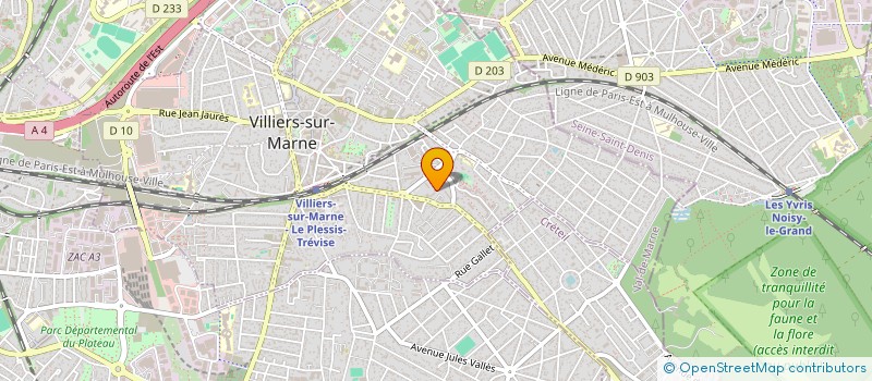 localisation de l'entreprise BEAUTEES AU PLURIEL  C NOUES  VILLIERS-SUR-MARNE