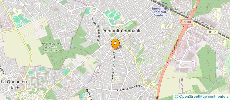 localisation de l'entreprise BEAUTESPA 77 à PONTAULT-COMBAULT