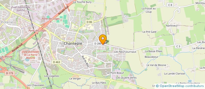 localisation de l'entreprise BEAUTRU  CHANTEPIE